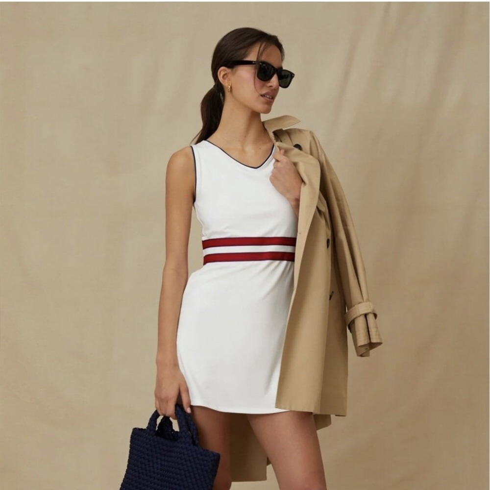 Tuckernuck Tnuck Sport Americana McKay Tennis Dress White XL NWOT